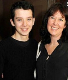 Jacqueline Farr with her son Asa Butterfield